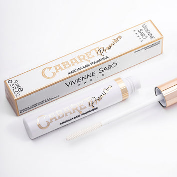 Lash Primer Cabaret Premiere Vivienne Sabo applied to natural lashes in the sexy style  no lash extension| Lash Primer