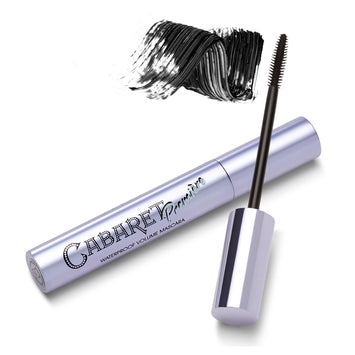 waterproof mascara Cabaret Premiere Vivienne Sabo applied to natural lashes in the sexy style no lash extensions| Cabaret Premiere Waterproof